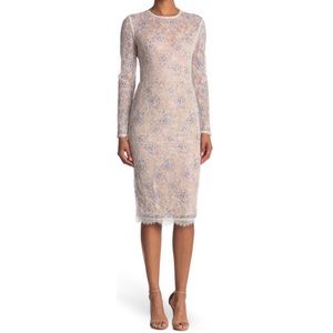 Dress The Population Off White Multi Kay Lace Dress Size XS